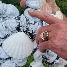 Load image into Gallery viewer, Jaws Ring - Great White Shark Teeth Open Mouth Band - Hand Carved and Cast in Recycled Silver or Bronze