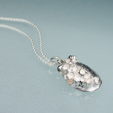 Load image into Gallery viewer, Cast Slipper Shell with Barnacles Necklace - (crepidula fornicata)