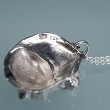 Load image into Gallery viewer, Cast Slipper Shell with Barnacles Necklace - (crepidula fornicata)