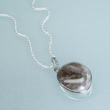 Load image into Gallery viewer, XXL Bezel-Set Quartz Beach Pebble Necklace