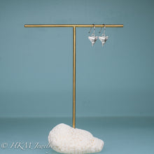 Load image into Gallery viewer, Silver Shark Tooth Drop Earrings - Bull Shark Dangle Earring