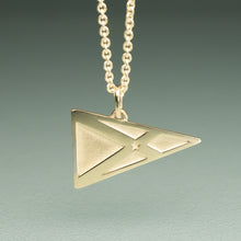 Load image into Gallery viewer, Yacht Club of Stone Harbor Burgee Charm - YCSH Flag Necklace