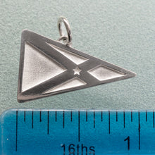 Load image into Gallery viewer, Yacht Club of Stone Harbor Burgee Charm - YCSH Flag Necklace