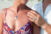 Load image into Gallery viewer, Cobalt Bull Shark Tooth Talisman Necklace
