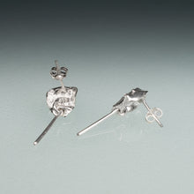Load image into Gallery viewer, Mini Horseshoe Crab Earrings - Silver Kinetic Studs