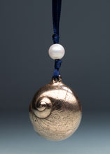Load image into Gallery viewer, Cast Silver or Bronze Moon Snail Shell Ornament