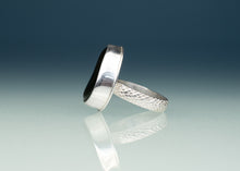 Load image into Gallery viewer, Olive Green Sea Glass Ring - Scaley Band