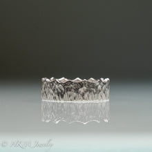 Load image into Gallery viewer, salt marsh ring HKM JEWELRY hammer textured wave ring band