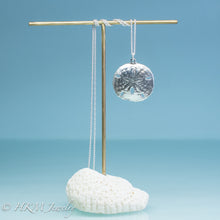 Load image into Gallery viewer, Sand Dollar Necklace - Cast Silver Echinoderm Pendant