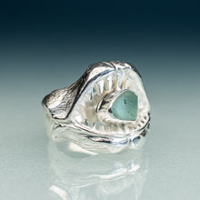 Load image into Gallery viewer, Sea Glass Jaws Ring - Shark Teeth Ring