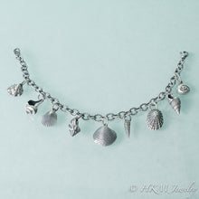 Load image into Gallery viewer, Seashell Charm Bracelet - Sterling Silver