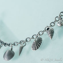 Load image into Gallery viewer, Seashell Charm Bracelet - Sterling Silver
