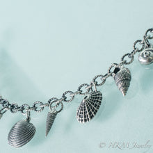 Load image into Gallery viewer, Seashell Charm Bracelet - Sterling Silver