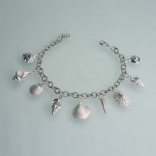 Load image into Gallery viewer, Seashell Charm Bracelet - Sterling Silver