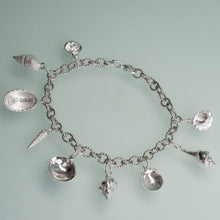 Load image into Gallery viewer, Seashell Charm Bracelet - Sterling Silver