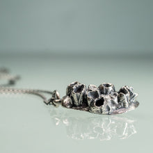 Load image into Gallery viewer, Cast Slipper Shell with Barnacles Necklace - (crepidula fornicata)