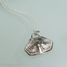 Load image into Gallery viewer, Diamondback terrapin turtle shell scute necklace in polished finish by hkm jewelry