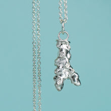 Load image into Gallery viewer, Cast Silver NJ Coral Necklace