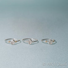 Load image into Gallery viewer, raw cape may diamond rings with wrapped knot details in 14k gold and silver by hkm jewelry