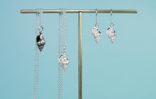 Load image into Gallery viewer, Ribbed Cantharus Shell Necklace - Silver Conch Shell Pendant