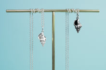 Load image into Gallery viewer, Ribbed Cantharus Shell Necklace - Silver Conch Shell Pendant