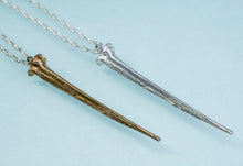 Load image into Gallery viewer, Horseshoe Crab Tail Necklace - Tapered 30 inch Long Chain