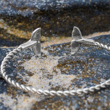 Load image into Gallery viewer, Silver Sea Tail Cuff - Twisted Bracelet