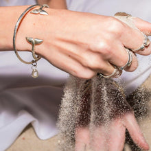 Load image into Gallery viewer, Silver Sea Tail Cuff - Twisted Bracelet