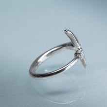 Load image into Gallery viewer, Sea Tail Adjustable Ring - Dolphin Fluke Band
