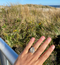 Load image into Gallery viewer, Chubby Beaded Cape May Diamond Beach Pebble Ring