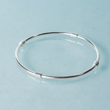 Load image into Gallery viewer, sterling silver Life saver bangle by hkm jewelry