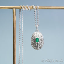 Load image into Gallery viewer, Silver Limpet Shell Birthstone Necklace