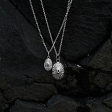 Load image into Gallery viewer, limpet shell necklaces cast in silver by hkm jewelry
