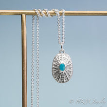 Load image into Gallery viewer, Silver Limpet Shell Birthstone Necklace