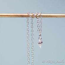 Load image into Gallery viewer, mini conch seashell necklace cast in silver by hali maclaren of hkm jewelry