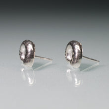 Load image into Gallery viewer, Ram's Horn Squid Shell Stud Earrings - Sterling Nautilus Swirl Studs