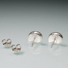 Load image into Gallery viewer, Ram's Horn Squid Shell Stud Earrings - Sterling Nautilus Swirl Studs