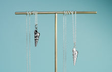Load image into Gallery viewer, Silver Turret Shell Necklace - Cast Seashell Charm