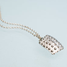 Load image into Gallery viewer, cast silver urchin test shard in recycled silver by hkm jewelry