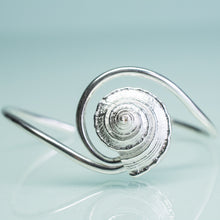 Load image into Gallery viewer, Whelk Wave cuff custom made by hali maclaren of hkm jewelry