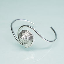 Load image into Gallery viewer, Whelk Wave cuff custom made by hali maclaren of hkm jewelry