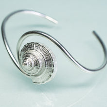 Load image into Gallery viewer, Whelk Wave cuff custom made by hali maclaren of hkm jewelry