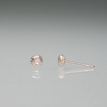 Load image into Gallery viewer, make a wish earrings, cast silver dandelion seed pad studs by hkm jewelry