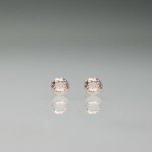 make a wish earrings, cast silver dandelion seed pad studs by hkm jewelry