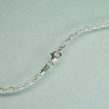 Load image into Gallery viewer, lobster clasp on 2mm anchor chain in sterling silver
