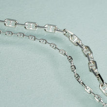 Load image into Gallery viewer, 2mm and 4mm anchor chain in sterling silver
