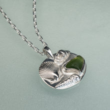 Load image into Gallery viewer, Olive Green Beachcomber Necklace
