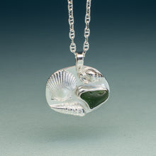 Load image into Gallery viewer, Olive Green Beachcomber Necklace
