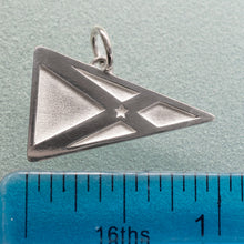 Load image into Gallery viewer, Yacht Club of Stone Harbor Burgee Charm -  YCSH Flag Necklace
