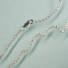 Load image into Gallery viewer, lobster clasp on sterling silver cable chain made in the USA
